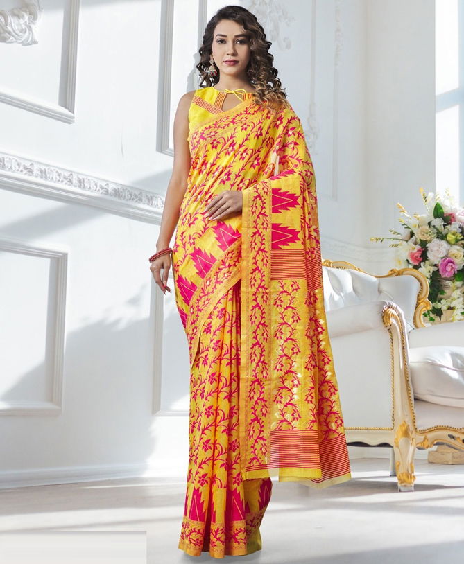 Jamdani 1 Classic Latest Festive Wear Designer Silk Saree Collection